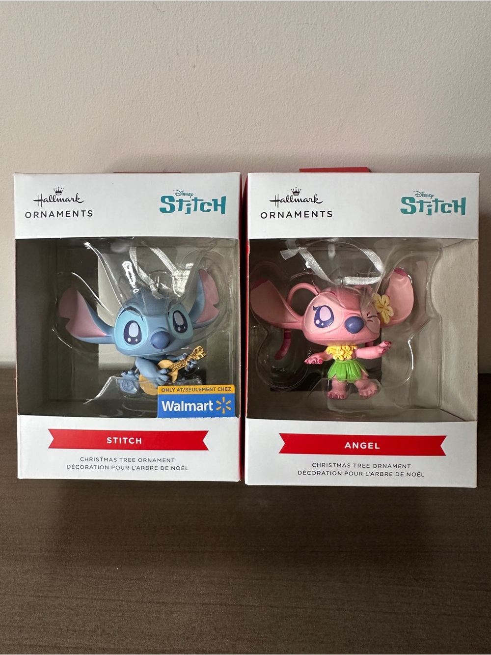 Hallmark Stitch & Angel Ornaments - Blue & Pink